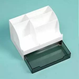 [셀러에이드]소품 정리 서랍 화이트 미니 사무실 책상 정리함 추가 수납박스