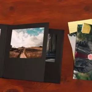 미니포토앨범 GK410589 4x6 1P 블랙 튼튼한 스크랩 사진 앨범