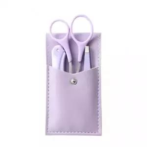 (선택옵션 단일상품)휴대용 눈썹 정리 3종 세트 눈썹칼 숱가위 트위저 집게 정리기