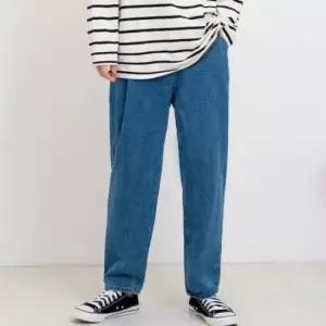 배기핏 데님 오버 허리뒷밴딩 오버핏 스판 청바 오버핏배기 데님 스판 청바지 남성하의