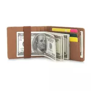 카드지갑 가죽지갑 브라운 머니클립 톰스 남자 머니클립 브라운 가죽지갑