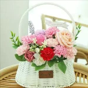감사 비누 꽃 바구니 선물 카네이션 비누 꽃 센터피스 기념일
