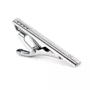 실버큐빅타이바 넥핀 혼주 남자 형큐빅 타이핀 넥클립