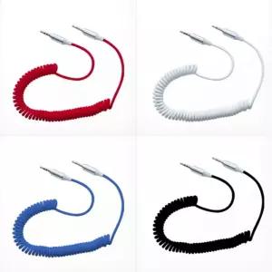 자동차 4극 AUX 스프링 케이블 실용적인 차량 용품