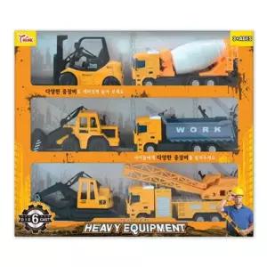 [이지커머스]중장비 차로 모래놀이 놀이터 장난감 흙나르기 자동차피규어 유아장난감 어린이자동차 장난감