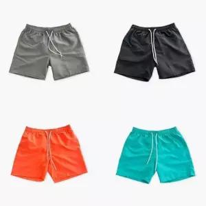 [보리별] 바캉스 여름 반바지 밴딩 고무줄 물놀이 비치웨어 통기성 바캉스