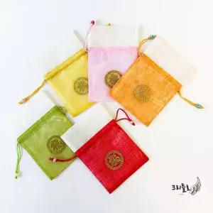 한국 복주머니 용돈 새해복 소품 세뱃돈 봉투 자수