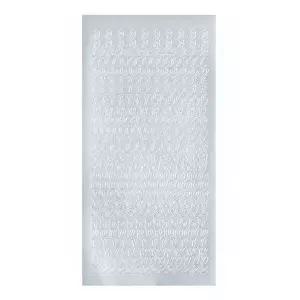 PVC 레터링 이니셜 스티커 대문자 실버 번호스티커 다이어리꾸미기