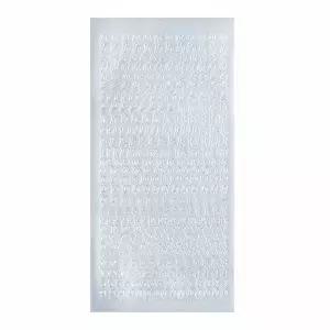 PVC 레터링 이니셜 스티커 소문자 실버 번호스티커 다이어리꾸미기