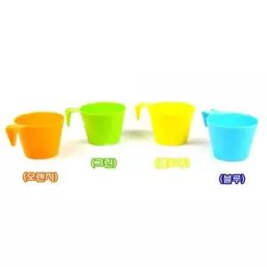 bns 파스텔톤 미니 손잡이컵 4P 플라스틱물컵 음료컵 술잔