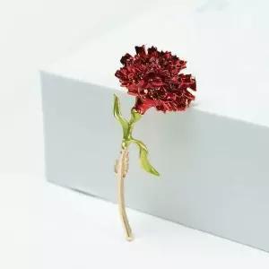 WL 어버이날 카네이션 브로치 빨간 감사 뱃지 선물 빨간브로치