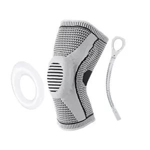 고품질 압박 무릎 배구 보호대 축구 운동 니슬리브 등산 실리콘무릎보호대 스프링무릎보호대 WFIV0LK