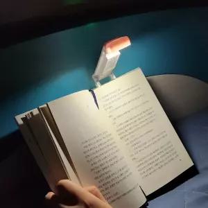 북애착 휴대용 독서등 초경량 최장 80시간 배터리 충전식 북라이트 클립형 조명