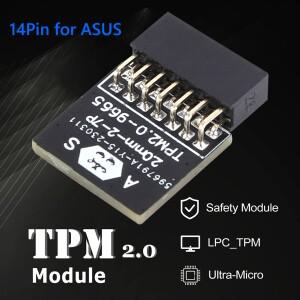 TPM 2.0 암호화된  모듈 LPC 2-9P 18pin/2-7P 14pin 마더 보드 카드 ASUS MSI ASROCK Gigabyte for Win 11