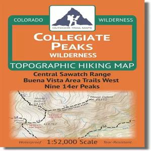 대학 피크스 와일드니스 - 콜로라도 지형 하이킹 지도 (2018)