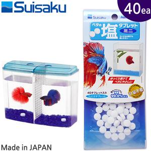 수이사쿠 베타 솔트 40정 / 열대어 소금욕 수족관 어항 수조 수질 안정 정화 개선 영양제