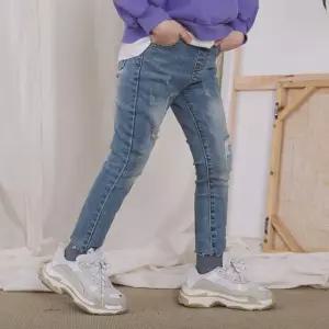 루알라키즈 아동 데미지 스판 데일리 청바지 7호-17호 3138L