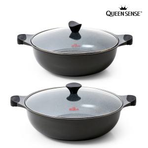 퀸센스 벨라쿡 점보 양수웍 32/36cm 전골냄비 대용량 멀티웍 샤브샤브 잔치팬