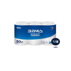 크리넥스 에어셀 물에잘녹는휴지 화장지 50m(12롤)