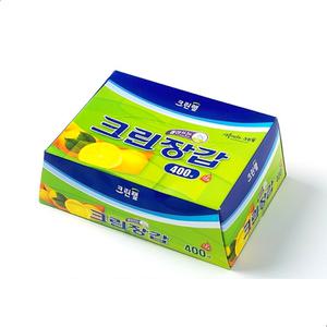 크린랩 일회용 비닐 위생장갑 크린장갑 400매