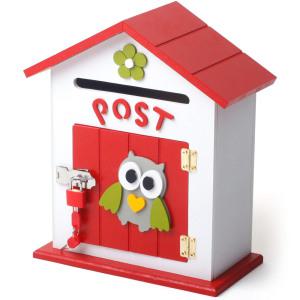 귀염뽀짝 부엉이 Post 우편함 MDF 나무 우체통 부엉이우체통