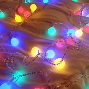 LED컬러앵두전구 방수형 알전구 USB 100구 줄조명 캠핑용 텐트 벽트리 리모컨