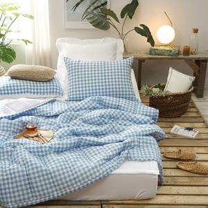 플로라 인디체크 시어서커 여름 차렵이불 단품 및 세트 SS/Q