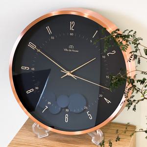 모던 아트 로즈골드 무소음 거실 인테리어 벽시계