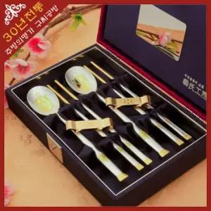 [30년 전통 구씨공방]단청금부은수저세트 A스타일