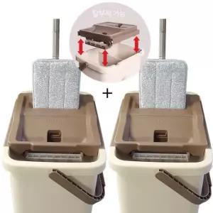 밀지오 노터치 파워슬림 밀대청소기(걸레12장)매직밀대