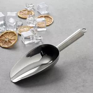 스텐 얼음 스쿱 2호 제빙기 아이스 커피 얼음삽 원두 스쿠퍼 카페 용품