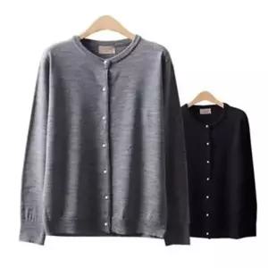 [오노마][라일리여성의류] 라운드 펄 버튼 베이직 여성가디건 (S7985116)