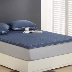 [텐바이텐][위드휴]  네이비 누빔 순면 매쉬 토퍼커버