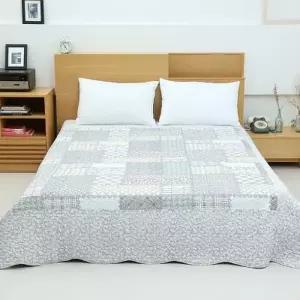 [텐바이텐]블럭투톤 사계절 워싱 스프레드 러그 침대패드 더블 / 퀸