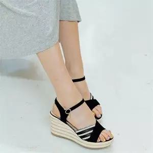 [오노마] ONM 웨지힐 여름 키높이샌들 라탄신발 여행슈즈 데일리 (S8752206)