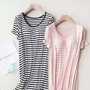 [오노마] ONM G124584_캡있는 단가라 실켓 아이스 반팔원피스 (S8654169)