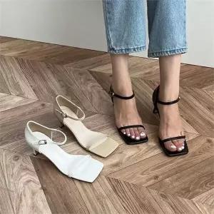 [오노마] ONM 샌들구두 스트랩샌들 캐주얼 정장샌들 여름 미들굽 (S8752900)