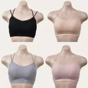 [오노마] ONM 데일리컬러 X자끈 스포츠형 누디밴딩 골지면 브라렛 (S8817170)