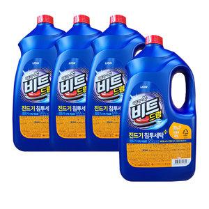 때가쏙비트 액체 세탁세제 용기 4L 4개 1박스 드럼용 일반용