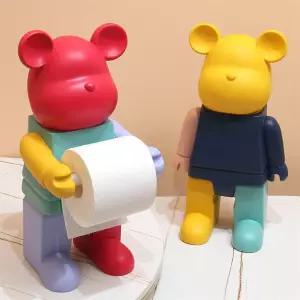 대형 곰돌이 두루마리 휴지걸이 거치대 저금통겸용