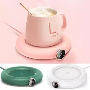 온열 머그워머 컵워머 3단온도조절 USB 보온 컵받침대 LCD온도표시 머그인덕션 M306