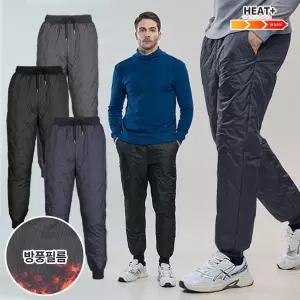 [이지바이] 극강보온 남성 패딩 조거 팬츠 빅사이즈 방한 트레이닝 팬츠(GS33LP085M)