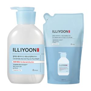 일리윤 세라마이드 아토6.0 탑투토워시, 500ml + 리필, 500ml
