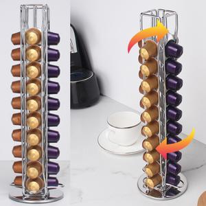 캡슐 커피 40구 보관함 회전 거치대 진열대 정리 홀더 디스펜서