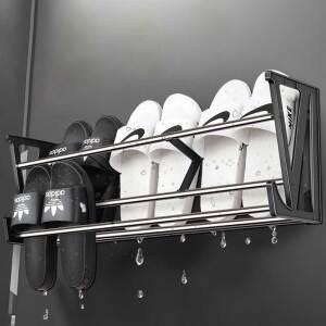 [1개+1개] 부착식 신발정리대 현관 실내화 거치대 보관함 S / L