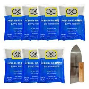 [텐바이텐]레미탈 미장용 급결 방수 몰탈 시멘트 2kg 7개+흙손