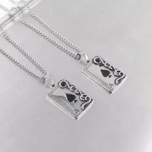 [셀러허브][벨가] 써지컬스틸 블랙 스페이스 큐빅 목걸이 (S11151437)