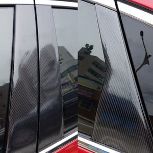 [AM] 렉스턴W 5D유광카본블랙 BC필러 데칼스티커 / 문짝 기둥 몰딩스티커