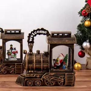 [텐바이텐]눈사람 산타 기차모양 크리스마스 워터볼 오르골 스노우볼