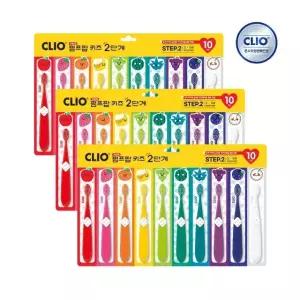 크리오 펌프 팝 어린이칫솔 유아 키즈 2단계 10개입 x3개(총 30개)